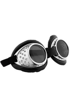 Radioactive Aviator Goggles (Silver/Black)