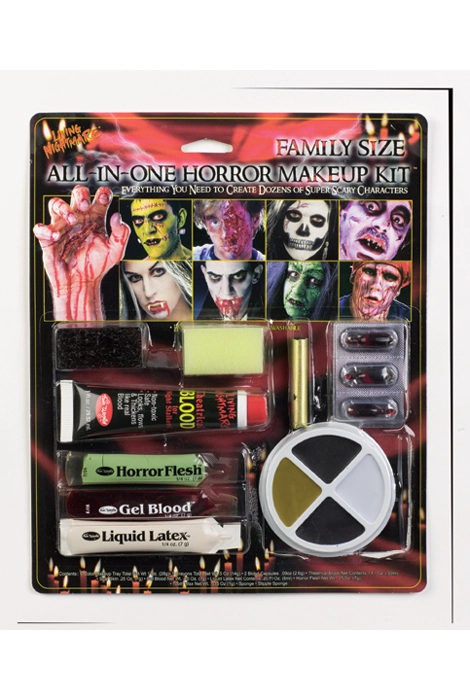 Family Size All In One Horror Kit Makeup 3 Family Size All In One Horror Kit Makeup
