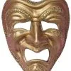 Tragedy Drama Mask (Gold) -Toddler Costumes Sales FM65620 full 1