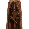 Men's Faux Fur Trimmed Cape (Brown) -Toddler Costumes Sales FM72846 full 1