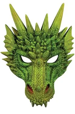 Green Dragon Half Mask