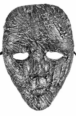 Textured Face Mask (Silver)