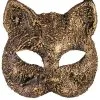 Textured Cat Mask (Gold) -Toddler Costumes Sales FM82606 full 1