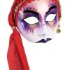 Fortune Teller Mask With Scarf (Red) -Toddler Costumes Sales FM83033 full 1