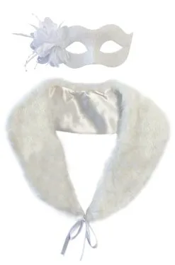 20's Flapper Stole And Mask Costume Kit
