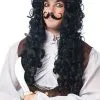 Captain Hook Adult Wig And Mustache