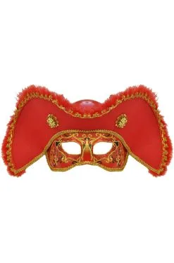 Male Pirate Mask (Red)
