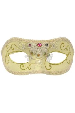 Pavone Masquerade Mask (White)