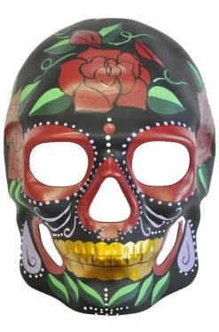 Mysterious Rose Day Of The Dead Mask