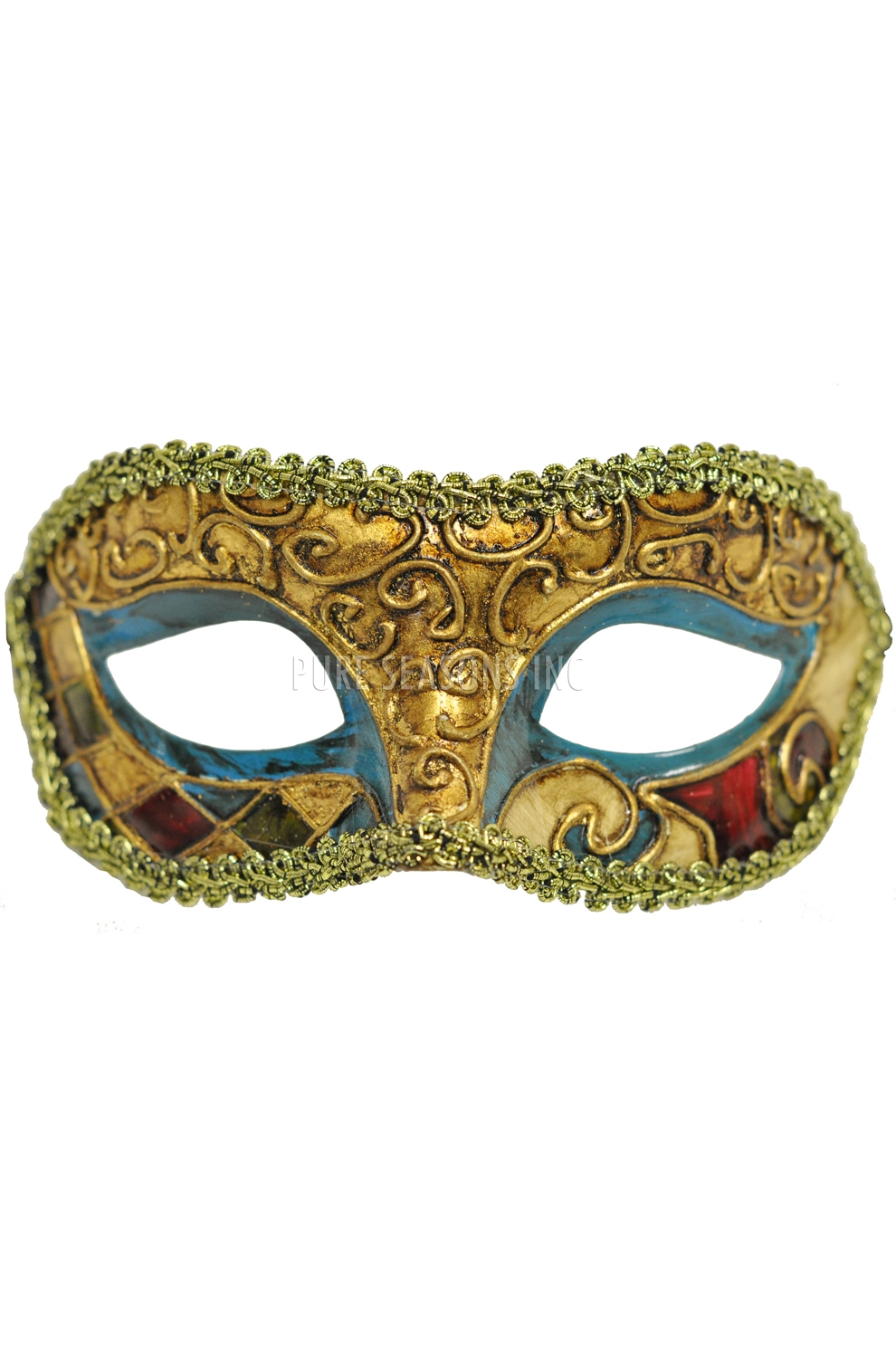 Zealous Extravagance Mardi Gras Mask (Blue) 3 Zealous Extravagance Mardi Gras Mask (Blue)