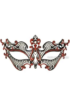 Royal Guard Venetian Mask (Black/Red)
