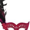 Feathered Divinity Masquerade Mask (Hot Pink) -Toddler Costumes Sales M33161HP full 1