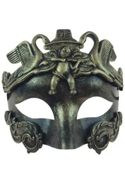 Cherubino In Metallo Mask (Gold)