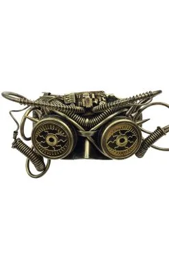 Steampunk Seeker Mask (Gold)