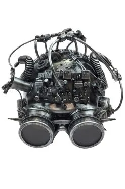 Mad Science Steampunk Mask (Silver)