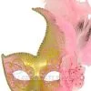 Mardi Gras Swan Mask (Pink/Gold) -Toddler Costumes Sales M6131PNG full 1