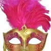 Colombina Vanity Fair Venetian Mask (Magenta) -Toddler Costumes Sales M6150HP full 1