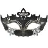 Royal Crystals Venetian Mask (Black/Silver) -Toddler Costumes Sales M7105BS full 1