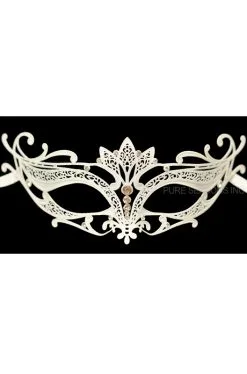 Princess Venetian Mask (White)