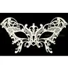 Guilded Butterfly Venetian Mask (White) 1 Guilded Butterfly Venetian Mask (White) -Toddler Costumes Sales M7141W full 1