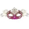 Farfalla Venetian Mask (Hot Pink/Silver) -Toddler Costumes Sales M7200HP full 1
