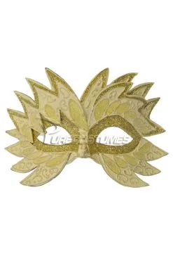 Fiery Angel Venetian Mask (Gold)