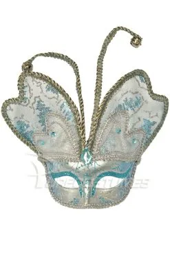 Venetian Butterfly Mask (Blue)
