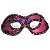 Mysterious Lace Masquerade Eye Mask (Hot Pink) -Toddler Costumes Sales MJ6920HP full 1