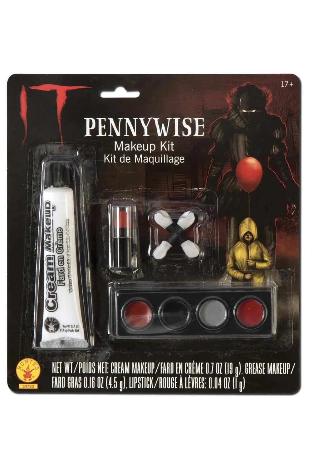 IT Pennywise Make-Up Kit 3 IT Pennywise Make-Up Kit