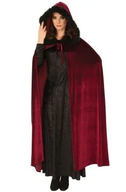 Burgundy Baroness Cape